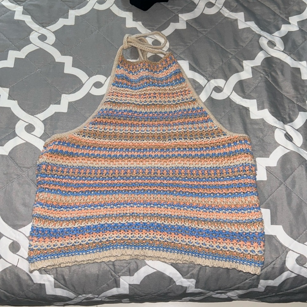 American Eagle Crochet Halter Top